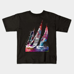 Sailing sport art & sailing Kids T-Shirt